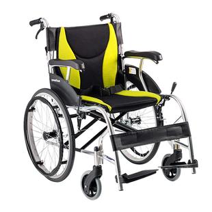 鱼跃轮椅车折叠轻便老人专用多功能瘫痪残疾人代步手动推车H061C