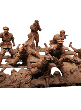 博物馆渡江战役大型铸铜文化