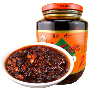 贵州特产乡下妹花溪油辣椒海椒红油辣椒酱900g*2瓶辣调味料下饭拌