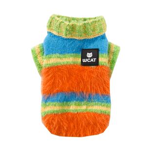 嬉皮狗多巴胺毛衣冬季小狗狗衣服冬装泰迪比熊宠物柯基雪纳瑞冬天