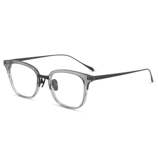 GM设计师款误判张智霖同款眼镜框男士近视可配度数透明纯钛防蓝光