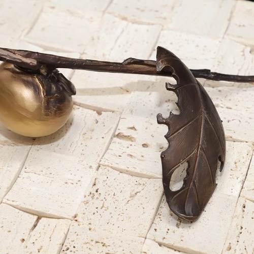 新中式侘寂风设计摆件果台面与茶几样板房售楼处枝摆件客厅