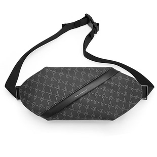 马克华菲胸包男款斜挎包休闲通勤腰包男士单肩包机能风潮牌小挎包