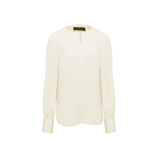 TieForHer高级感珍珠扣22姆米重磅真丝衬衫｜高端通勤系列