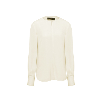 TieForHer高级感珍珠扣22姆米重磅真丝衬衫｜高端通勤系列