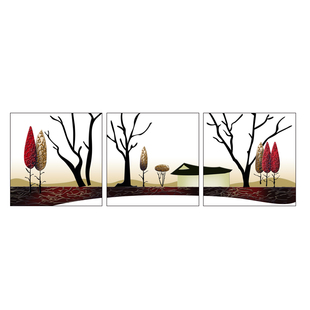 客厅装饰画 现代简约沙发背景墙挂画 卧室壁画餐厅无框画透明花