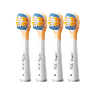 笑容加usmile儿童电动牙刷头官方通用替换软毛刷头Q20/Q10/A10