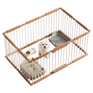 狗狗围栏室内栅栏防越狱小型犬防护栏比熊泰迪加高宠物狗笼子狗窝