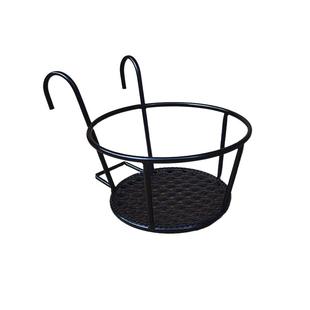 加大号简约阳台栏杆花架悬挂式置物架加粗铁艺吊兰绿萝多肉花盆架