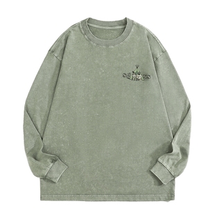 男士内搭上衣打底衫长袖t恤男2025新款纯棉潮牌圆领卫衣男款冬装