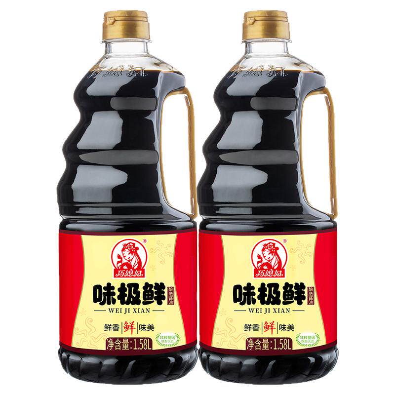 巧媳妇味极鲜1.58L生抽酱油米醋酿造炒菜增鲜黄豆酱油官方正品