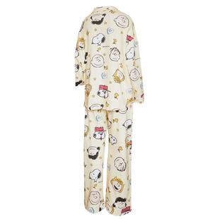 Gukoo/果壳睡衣女春秋款史努比联名新款纯棉满印女士家居服套装C