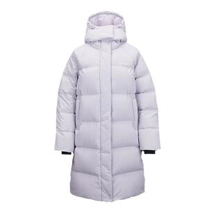 Skechers斯凯奇冬季新款女士梭织长款羽绒服面包棉服外套L424W203