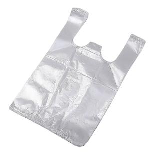 白色透明食品塑料袋一次性外卖打包方便袋背心手提袋家用小白袋子