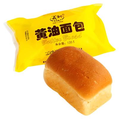 义利黄油面包135g*2袋装早餐