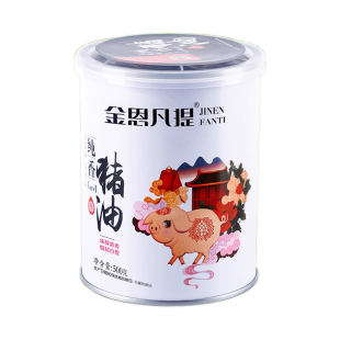 金恩猪油 暖暖烘焙精炼猪板油拌饭荤油蛋黄酥起酥油500g月饼原料