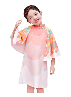 年衣款中式国风女童旗袍连衣裙