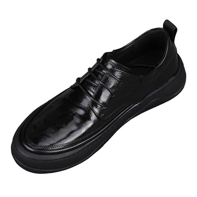 戈派维2026新款头层牛皮休闲皮鞋