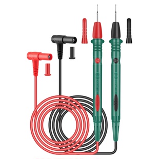 鹿仙子万用表表笔线特尖钢针通用测试探针插头表棒硅胶线万能表针