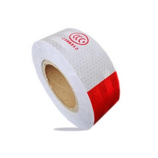 汽车用品年检标贴反光材料反射器反光贴反光条货车用反光膜红白