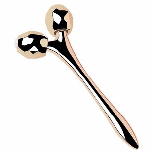 双头眼霜按摩棒眼部面部用精华导入仪滚珠式美容棒眼周肌肤按摩棒