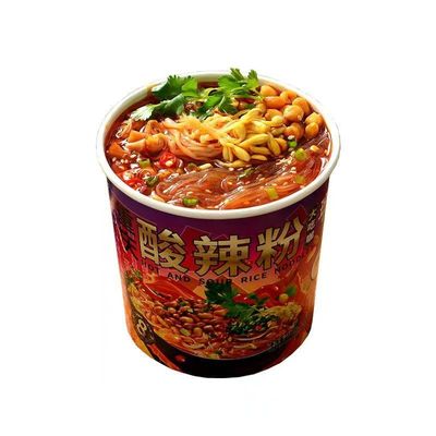 班干部酸辣粉非油炸红薯粉大桶装懒人速食方便面粉丝含豆芽酸辣粉