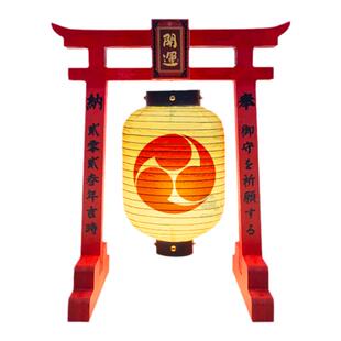 日式发光桌面摆件家纹落地收银台灯笼鸟居装饰居酒屋开业和风礼品