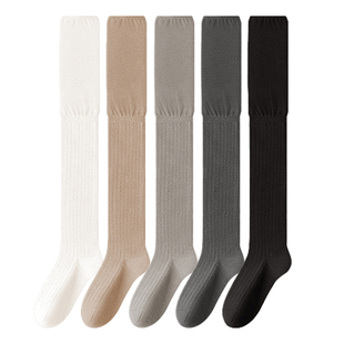 芬腾松口月子袜过膝堆堆袜孕妇不勒脚居家宽松防下滑女长筒大腿袜