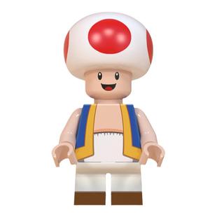 中国积木可爱卡通系列超级马里奥马力欧路易吉拼插积木人仔玩具