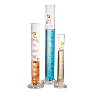 玻璃量筒实验室耐高温带刻度5/10/25/50/100/250/500/1000/2000ml