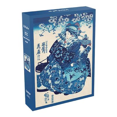 Kibifufu拼图浮世绘花扇