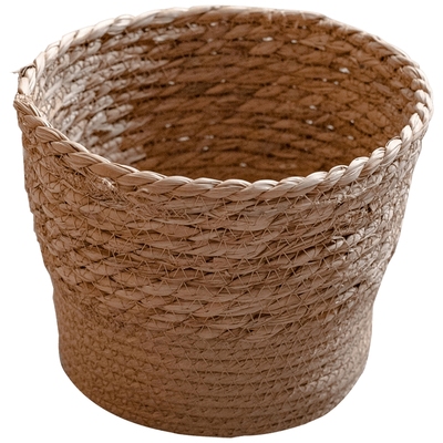 掬涵天然草编花桶花器花盆收纳篮