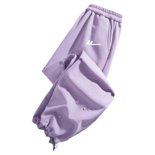 回力女童加绒伞兵裤儿童运动裤子冬季大童防水防风裤秋冬保暖女冬