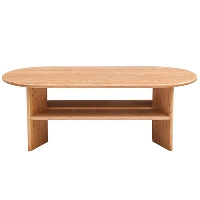 全友家居红橡木茶几原木风