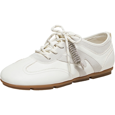 TATA他复古阿甘鞋女休闲百搭平底德训鞋运动鞋女2026新款CLV01AM6