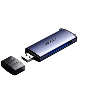绿联USB3.0高速多功能读卡器typec转换CFast2.0存储卡电脑otg手机两用适用于尼康D4/D5单反D6相机D850佳能1DX