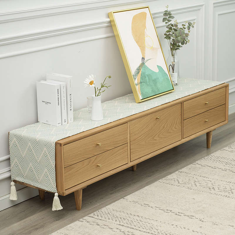 现代简约电视柜盖布茶几柜桌布北欧桌旗桌垫布艺台布套罩布防尘罩