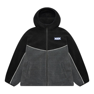XXZXX撞色摇粒绒外套男女同款