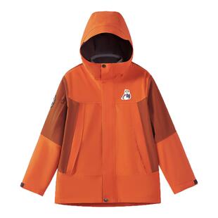 熊猫户外三合一抓绒冲锋衣男童装2025防风防雨保暖儿童外套