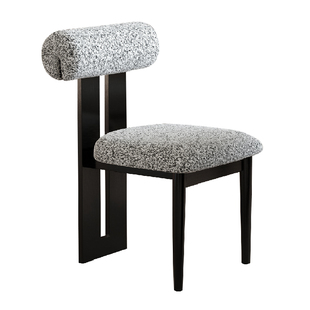 法式轻奢岛台餐椅家用软包河马椅子卧室化妆靠背椅软包网红餐桌椅