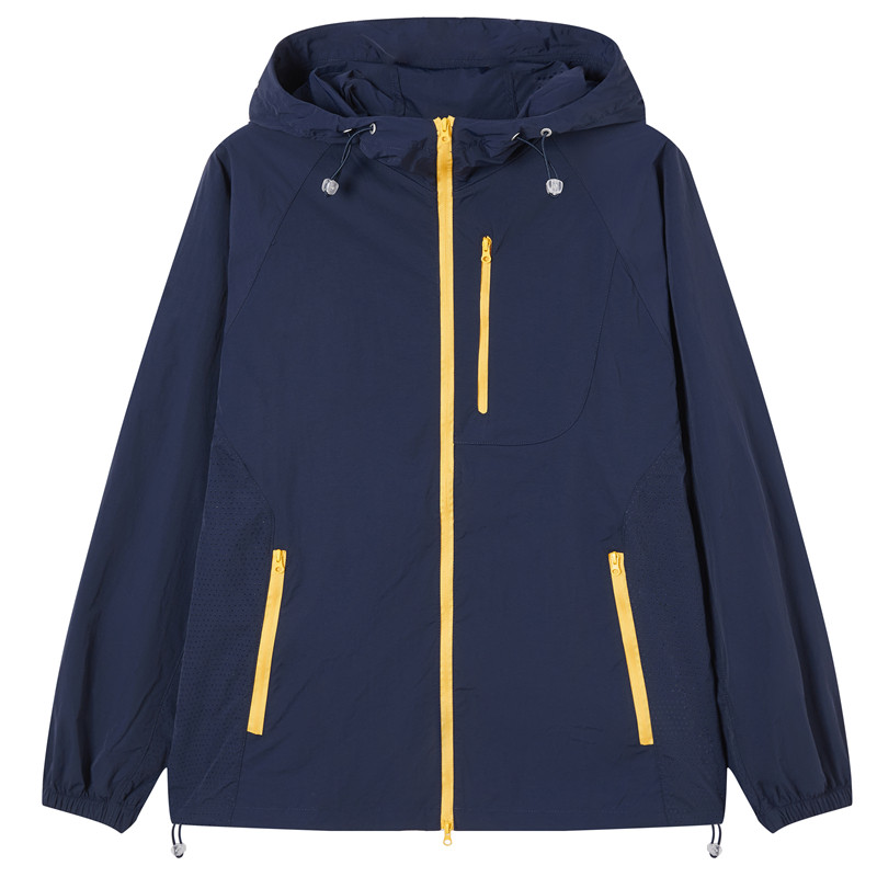 流石男装连帽时尚防晒衣2026年夏季男女款防晒服套装皮肤衣薄外套