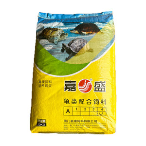 40斤装嘉盛龟类配合饲料浮水颗粒龟粮石金钱火焰巴西龟草龟鳄龟料