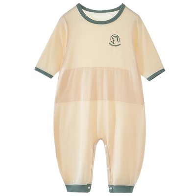 上宝麦儿童连体睡衣双层护肚