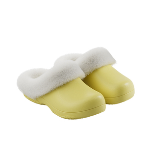 朴西嘉晤防水棉拖鞋女秋冬季防滑eva加绒保暖居家拖鞋情侣可户外