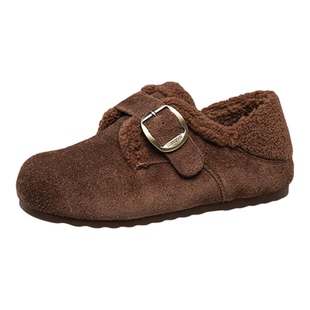 康奈女鞋新款休闲舒适百搭真皮软底保暖时尚勃肯鞋11358002