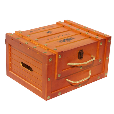 红色喷漆葡萄酒包装酒盒铆钉定制