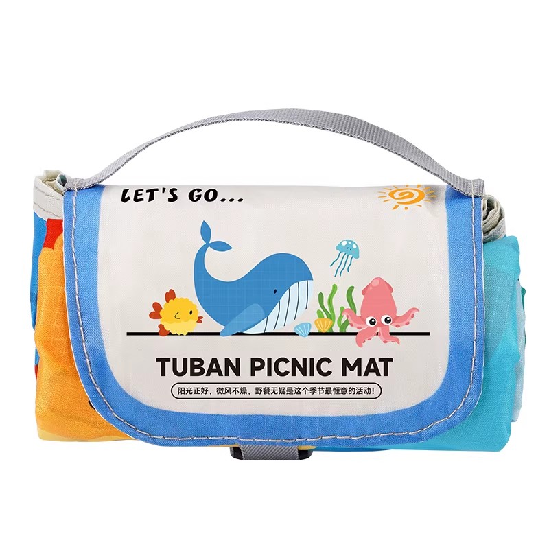 野餐垫便携沙滩垫户外露营草坪垫加厚防水防潮迷你海边地毯布垫子