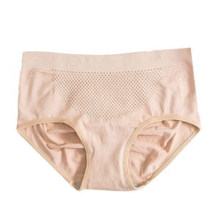 蜂巢三角裤提臀收腹大码透气女士内裤女锦纶裆中高腰短裤内裤