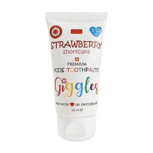 瑞士Giggles儿童含氟牙膏宝宝3一6到12岁婴幼儿勿吞咽可防蛀龋齿