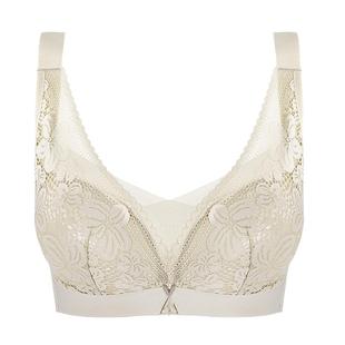 俞兆林内衣女大胸显胸小无钢圈调整型性感蕾丝女士夏季薄款文胸罩